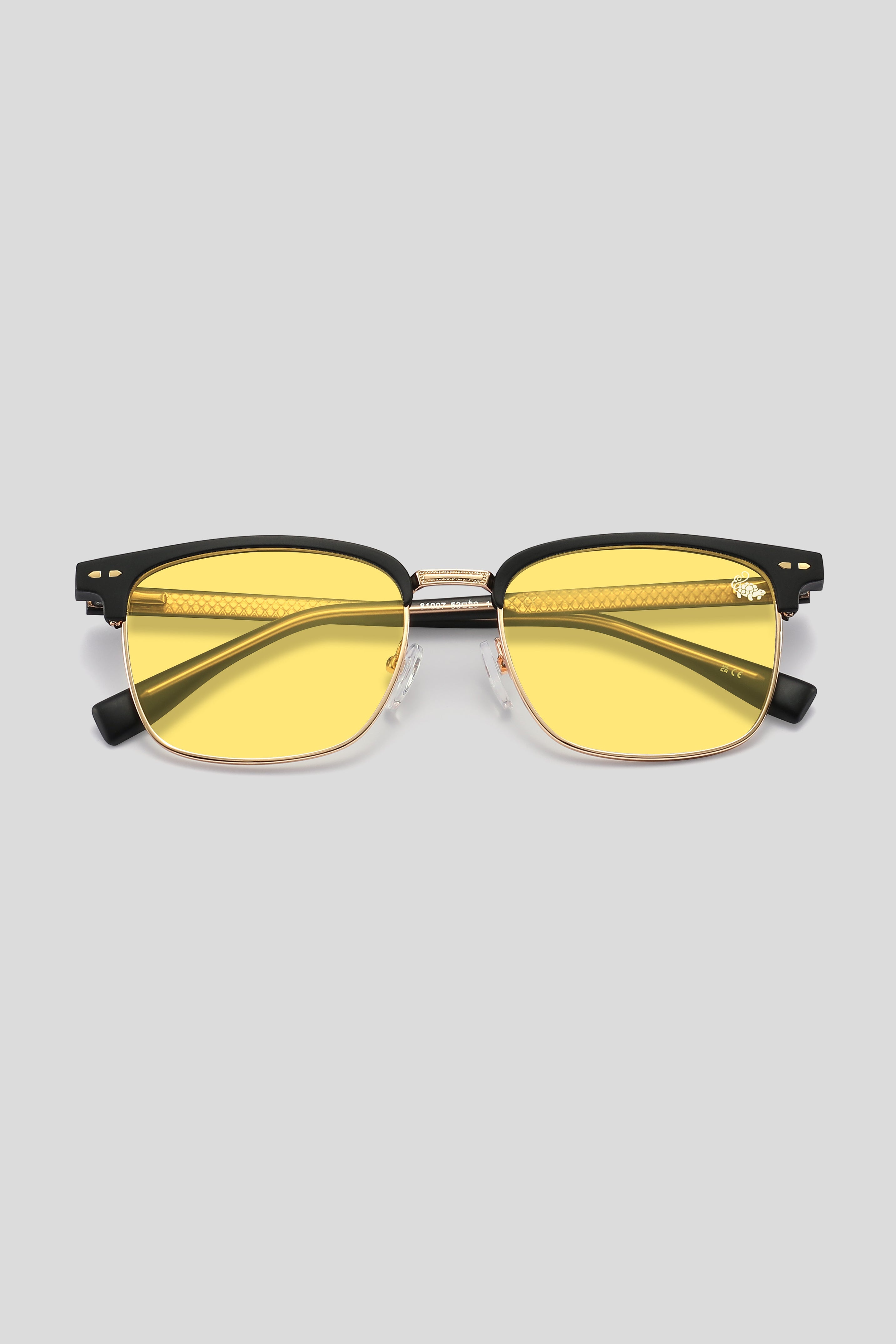Clubmaster Black | Yellow Anti Blue