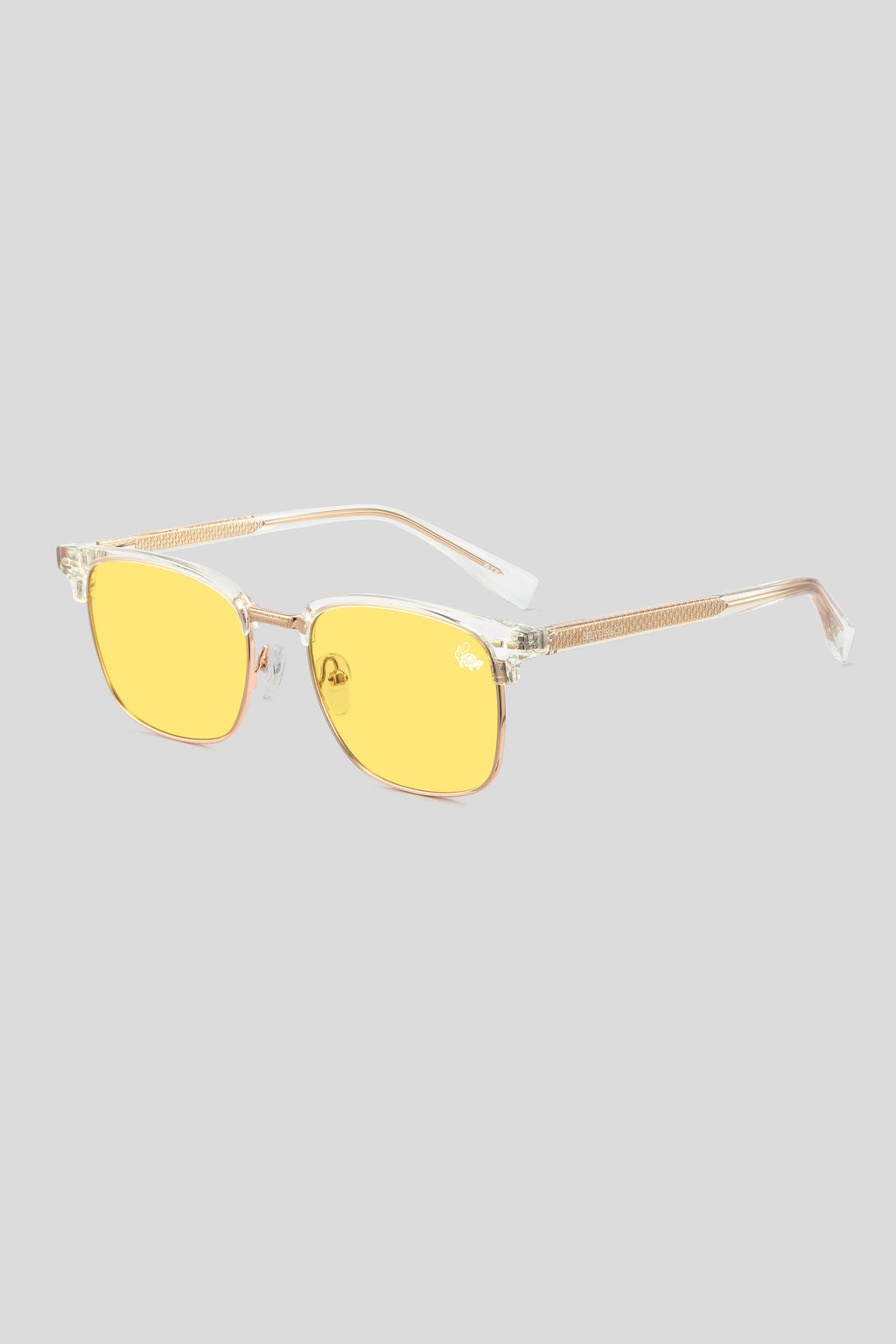 Clubmaster Transparent | Yellow Anti Blue