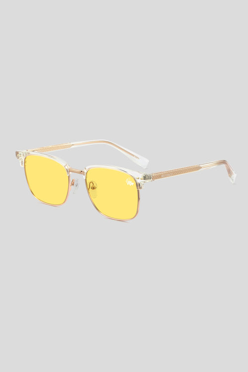 Clubmaster Transparent | Yellow Anti Blue