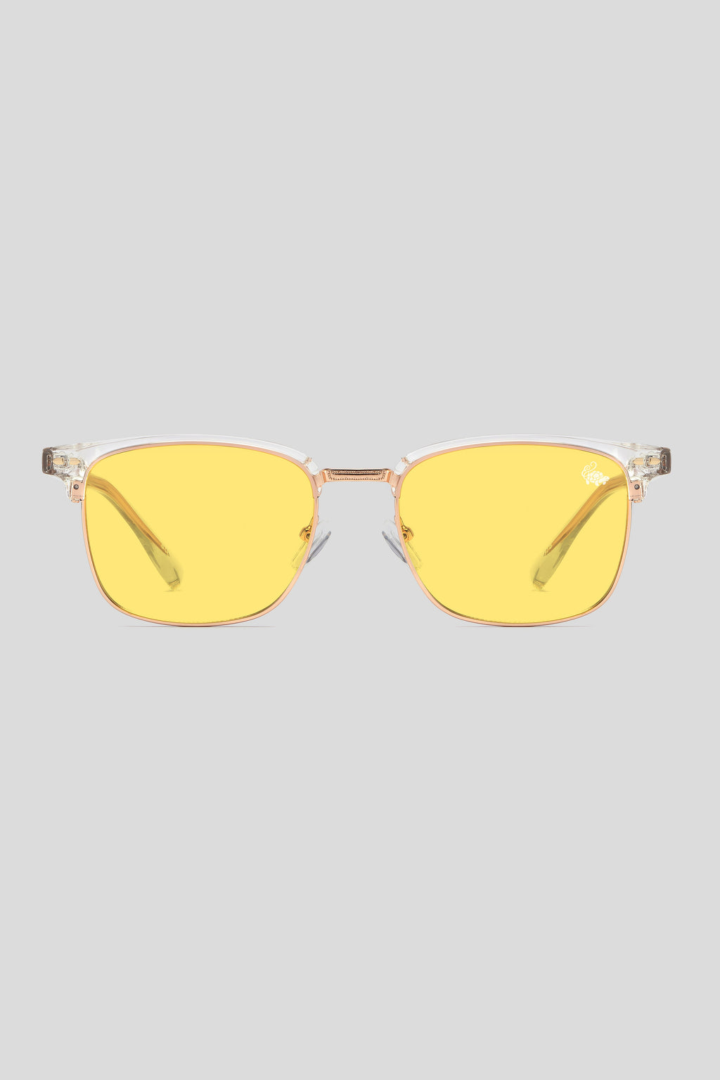 Clubmaster Transparent | Yellow Anti Blue