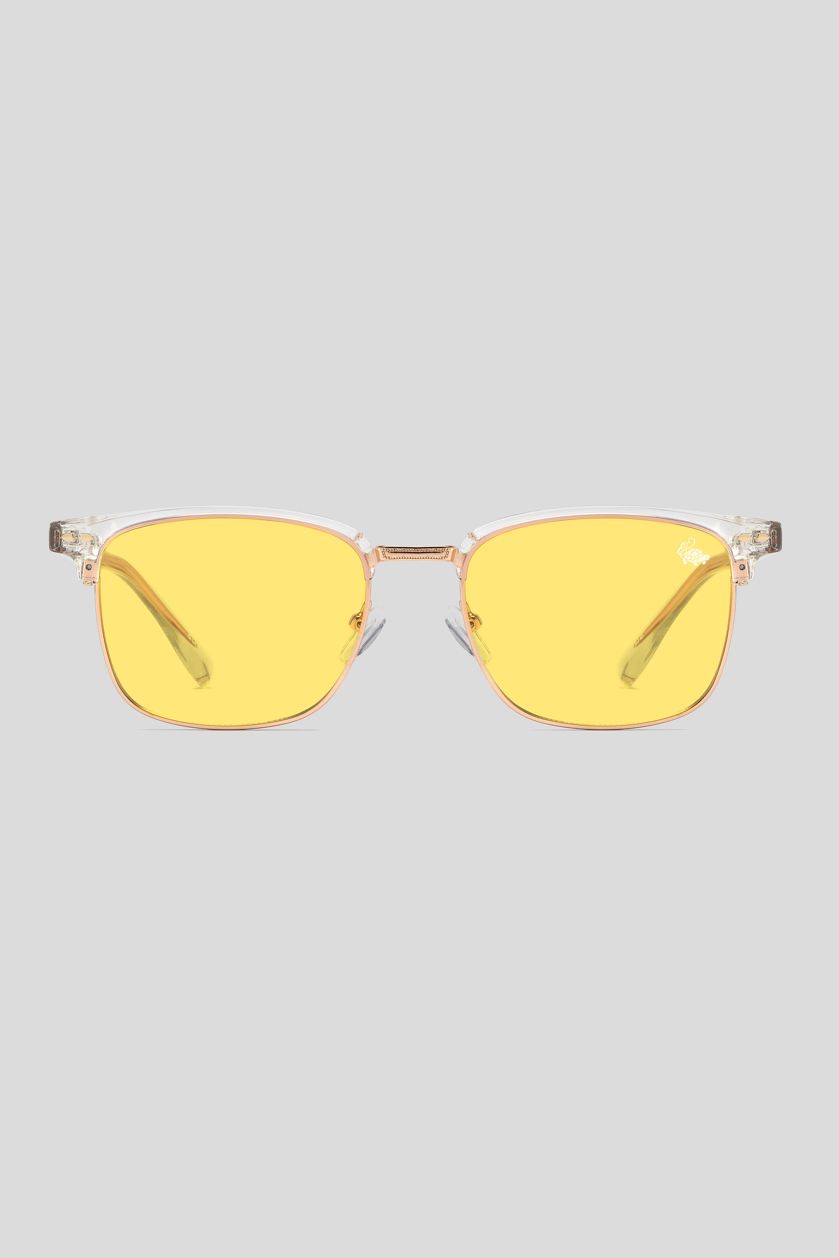 Clubmaster Transparent | Yellow Anti Blue