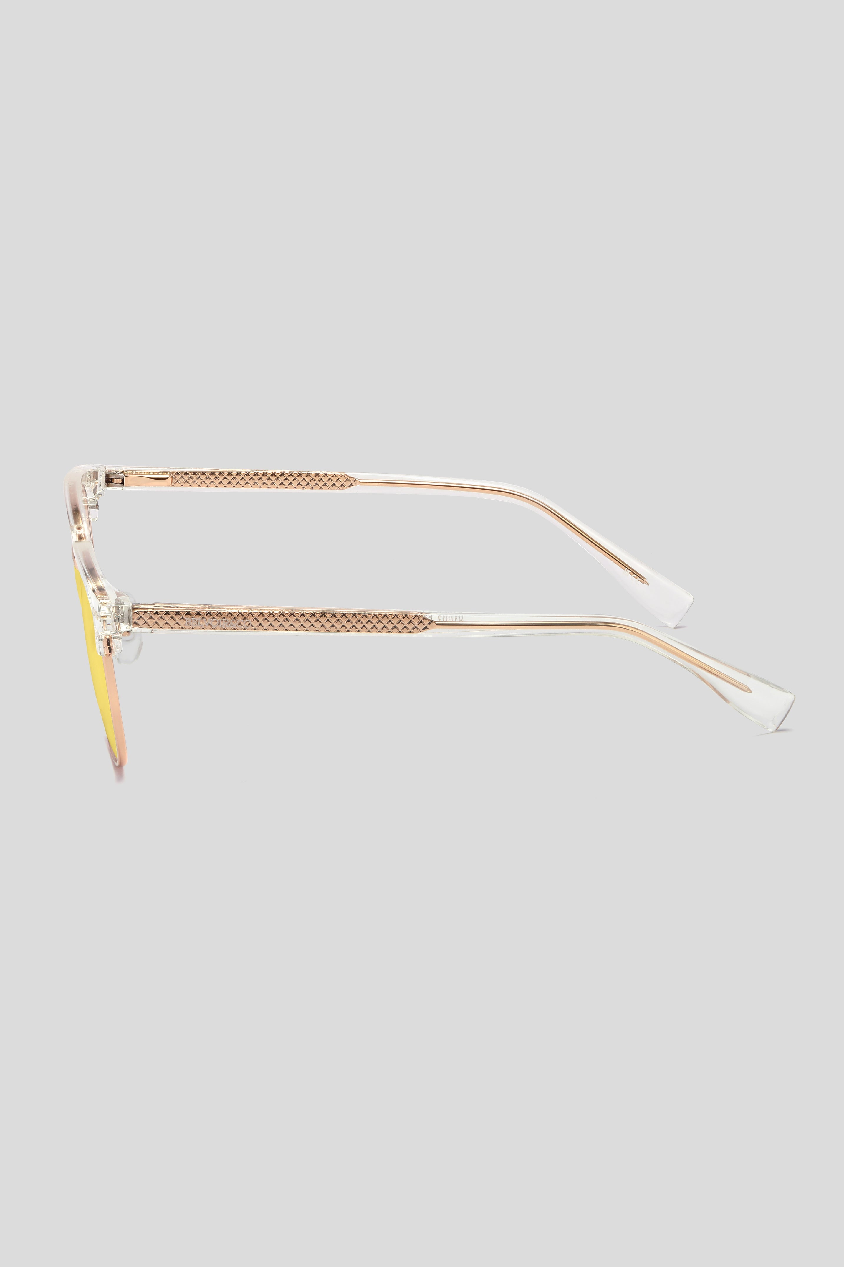 Clubmaster Transparent | Yellow Anti Blue
