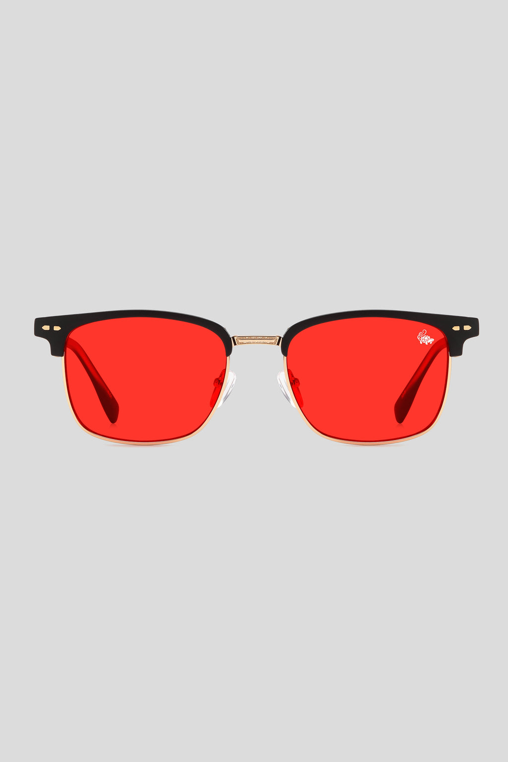 Clubmaster Black | Red Night Lens