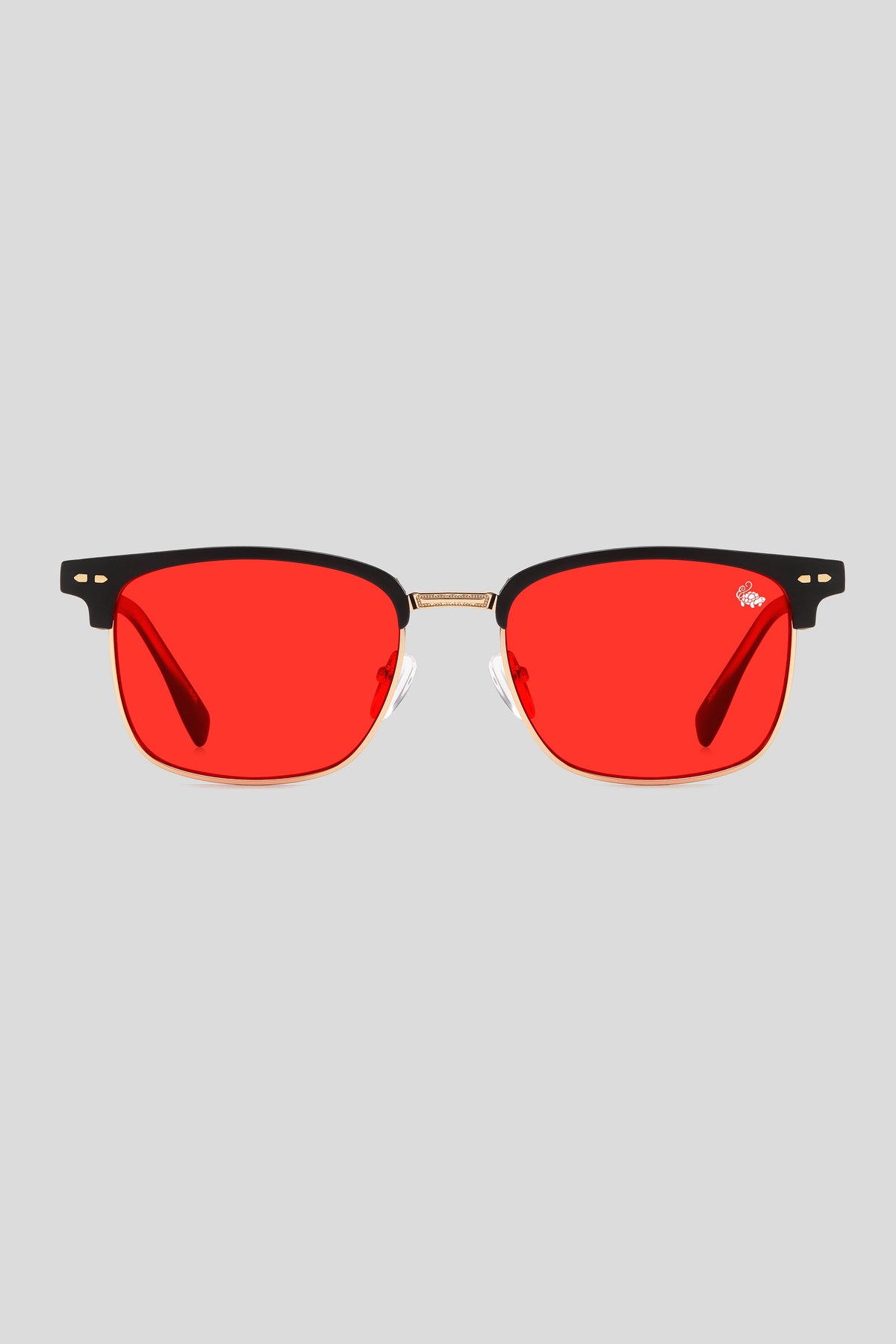 Clubmaster Black | Red Night Lens