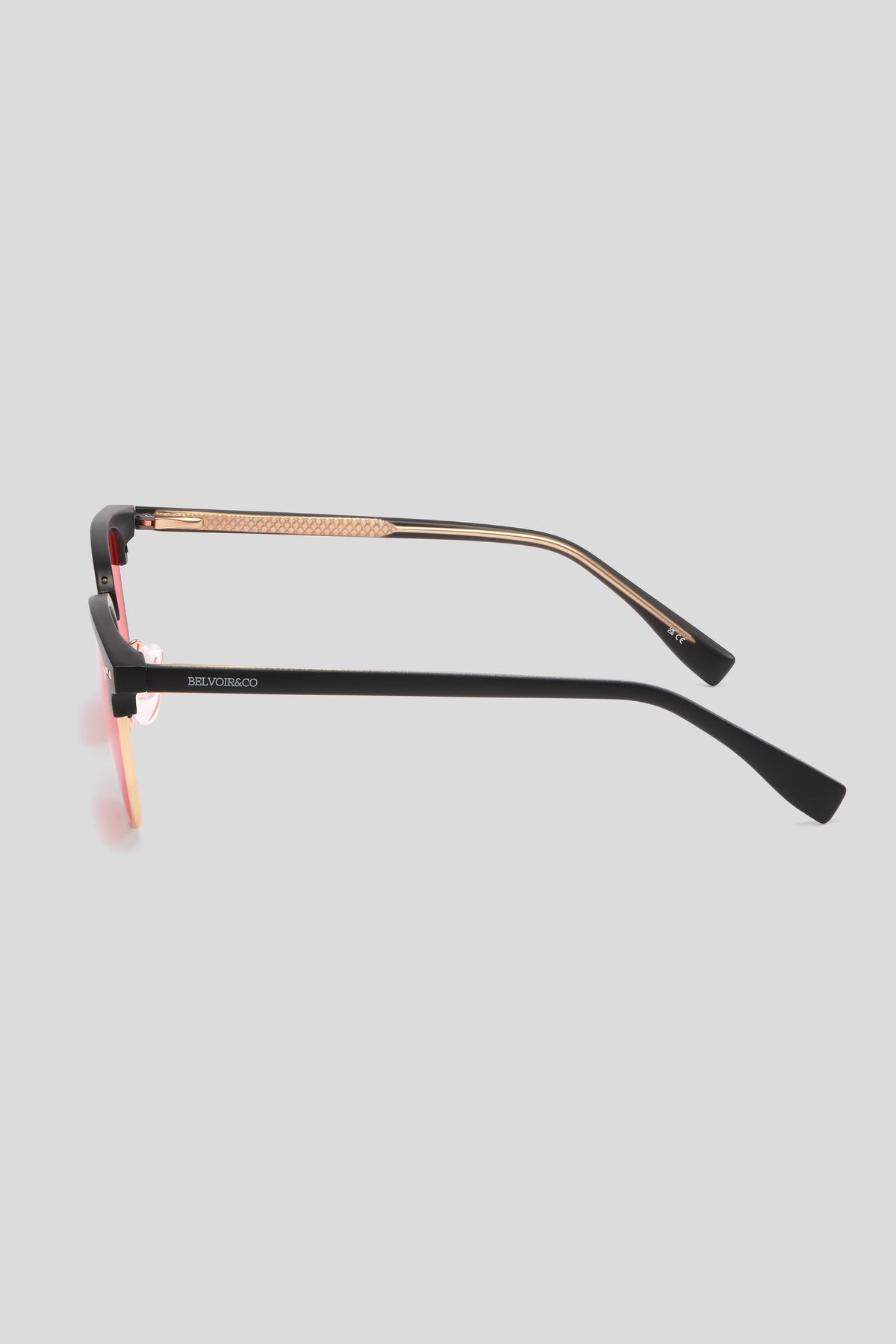 Clubmaster Black | Red Night Lens