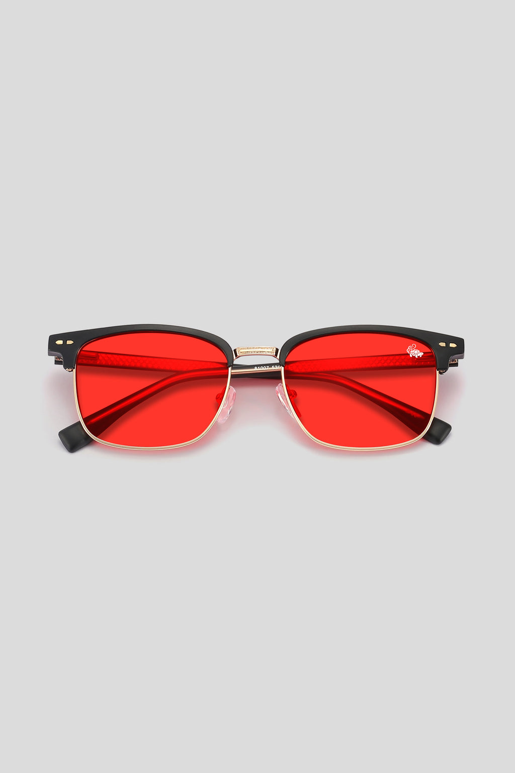 Clubmaster Black | Red Night Lens