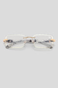 Diamond Cut Hampton White Marble | Anti Blue