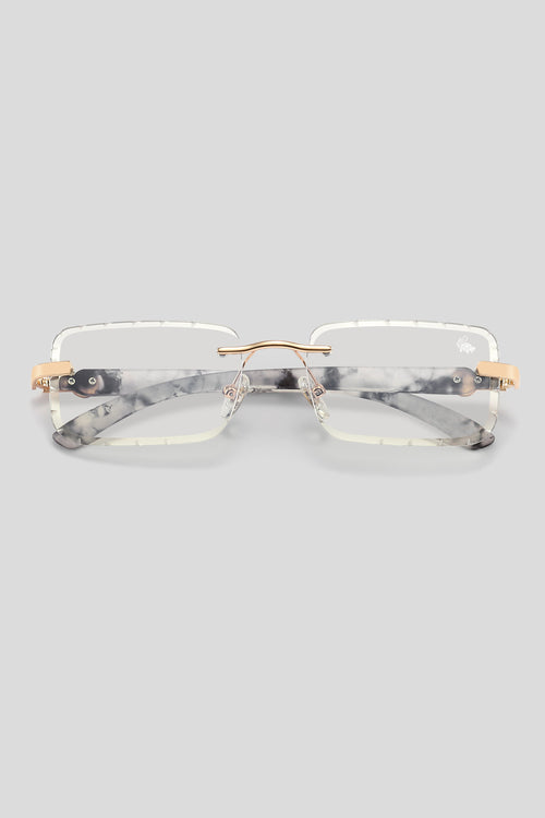 Diamond Cut Hampton White Marble | Anti Blue