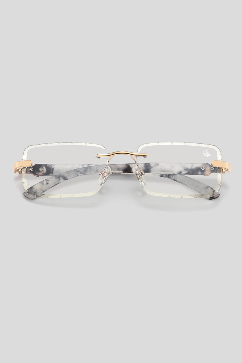 Diamond Cut Hampton White Marble | Anti Blue