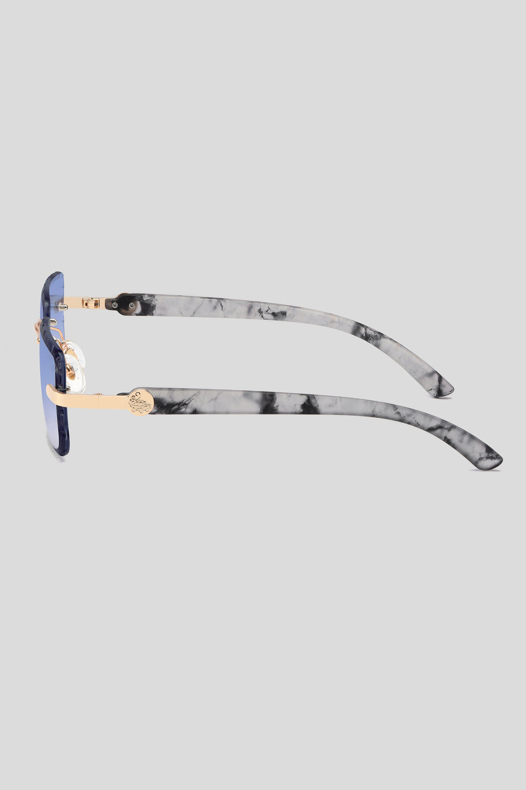 Diamond Cut Hampton White Marble | Blue