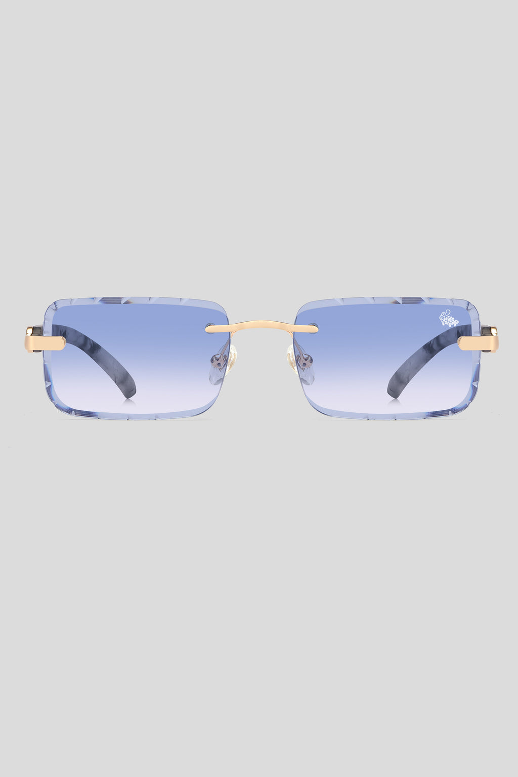 Diamond Cut Hampton White Marble | Blue