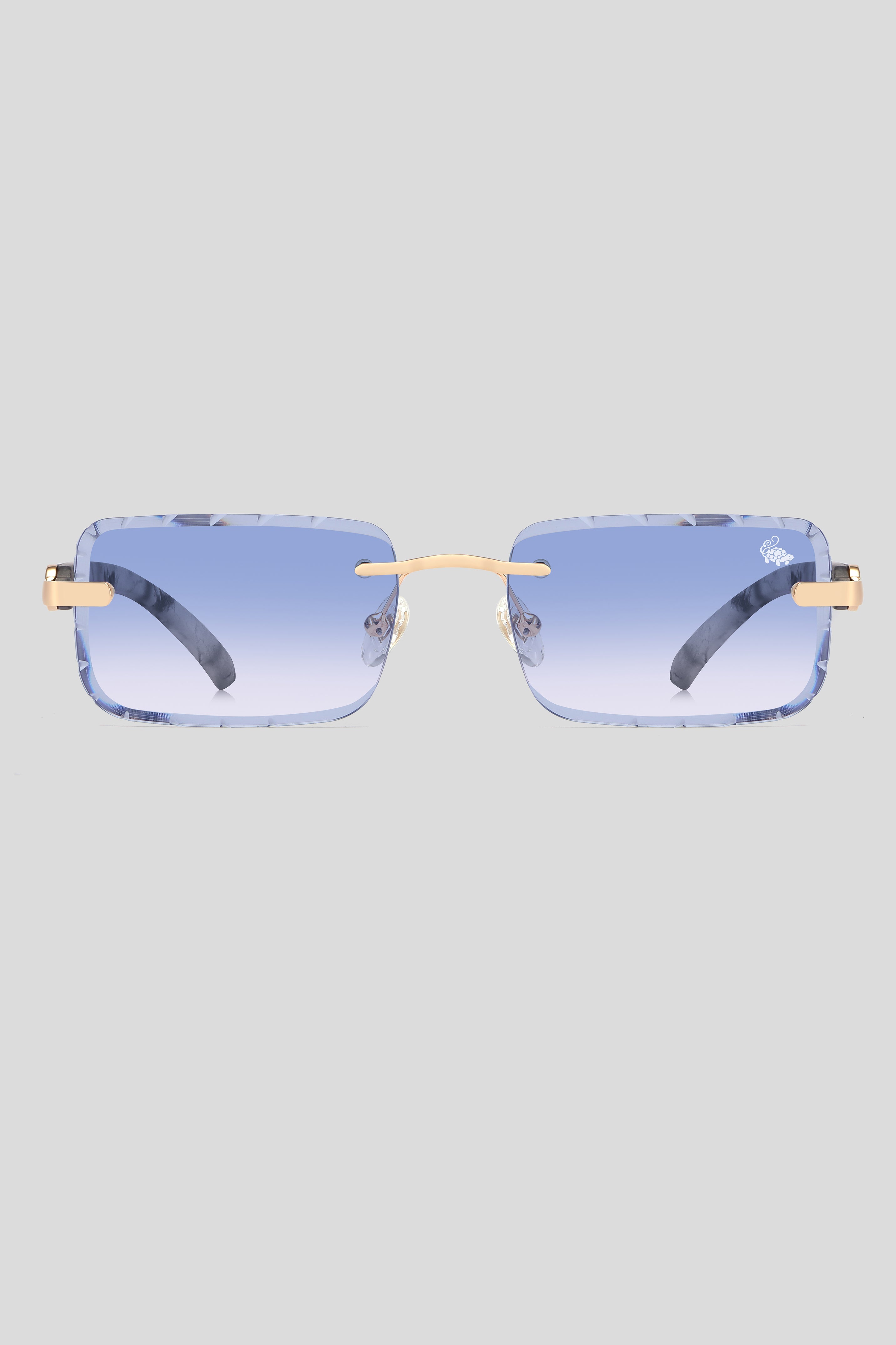 Diamond Cut Hampton White Marble | Blue