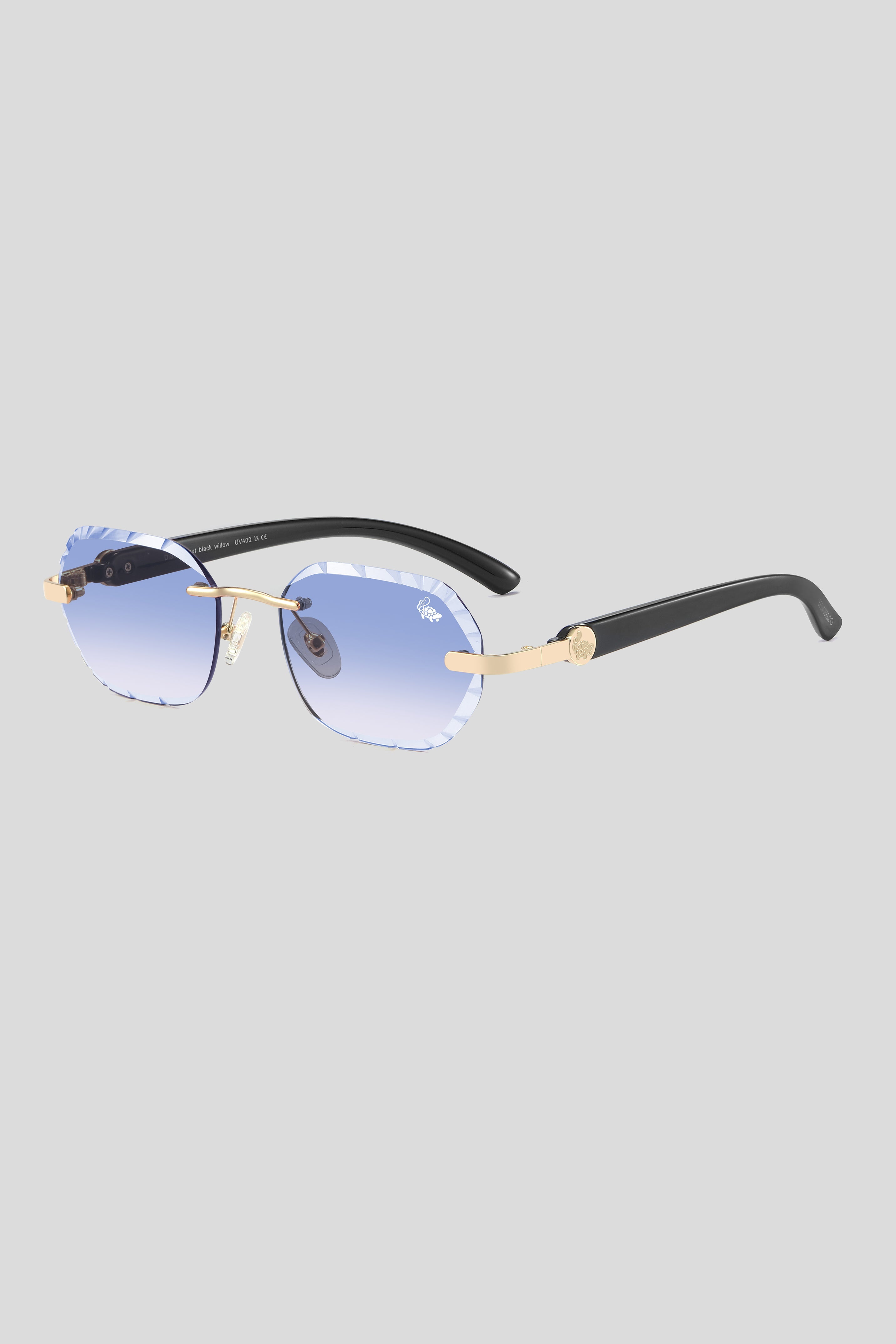Diamond Cut Willow Blue | Black