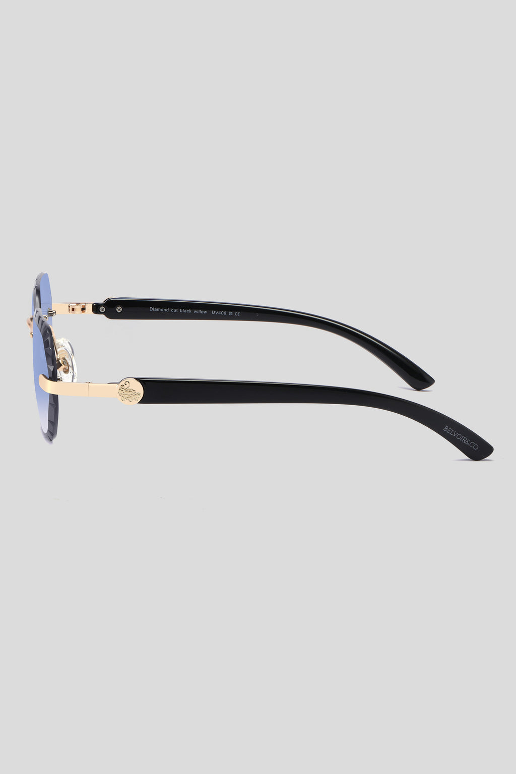 Diamond Cut Willow Blue | Black