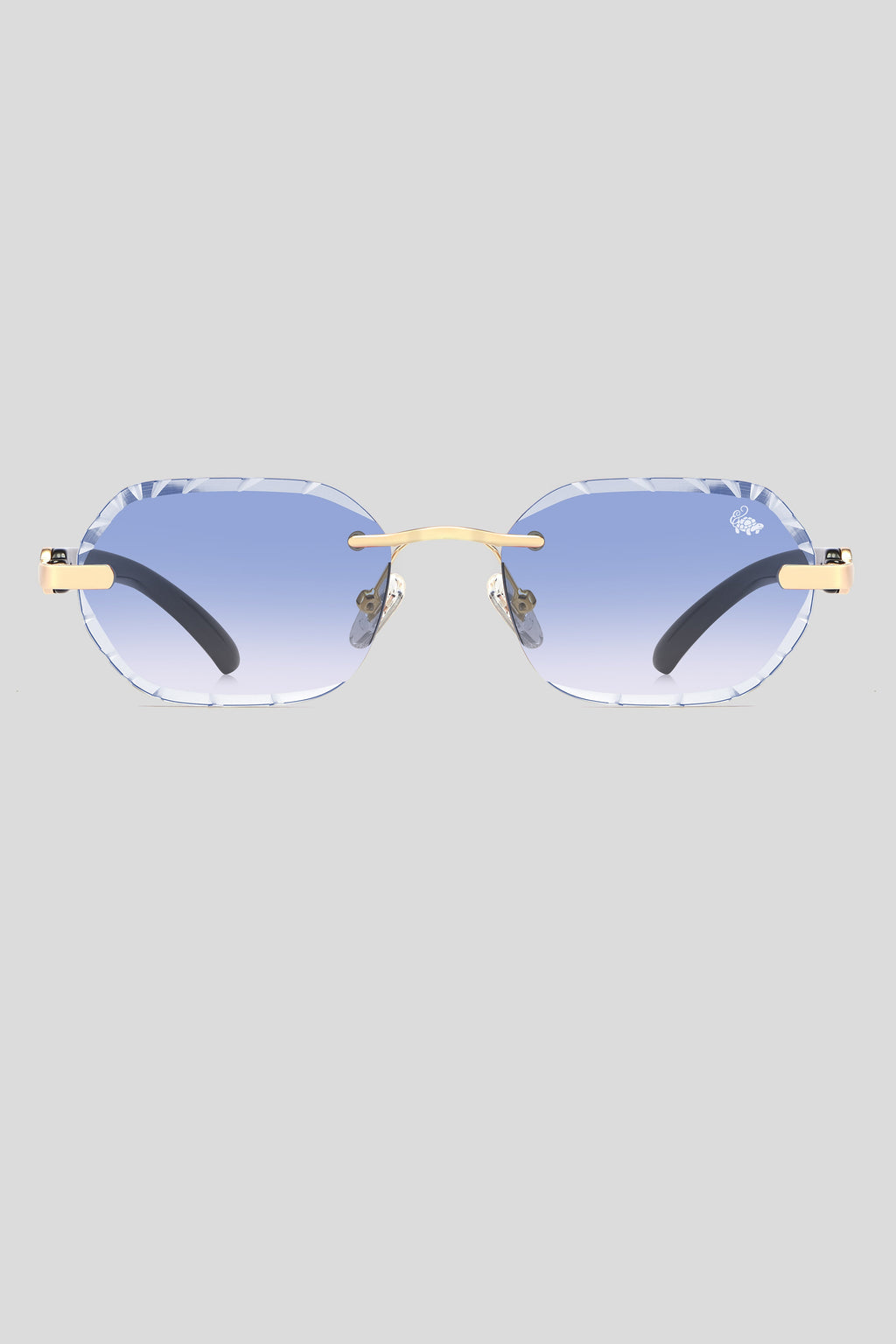 Diamond Cut Willow Blue | White