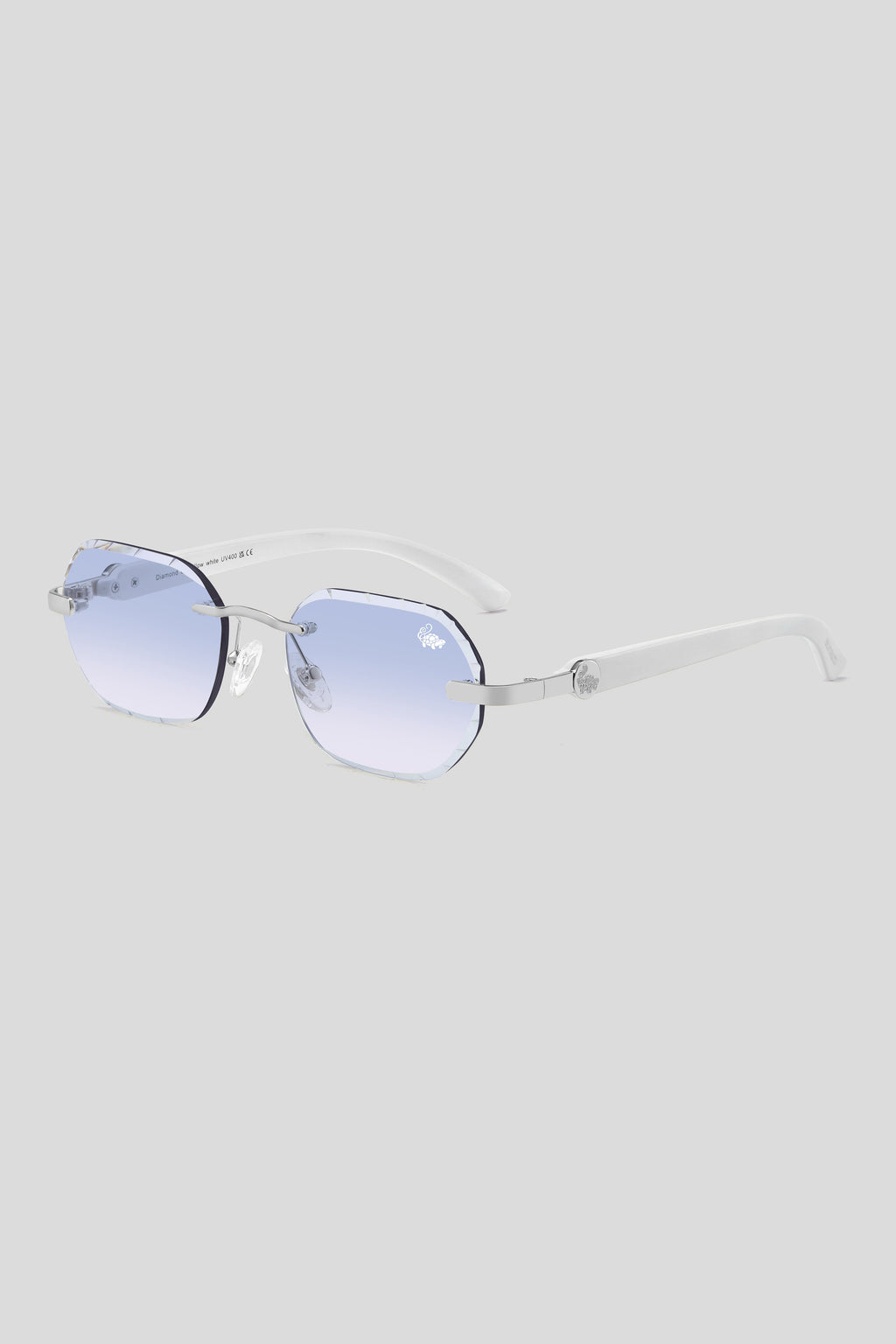 Diamond Cut Willow Ice Silver | White