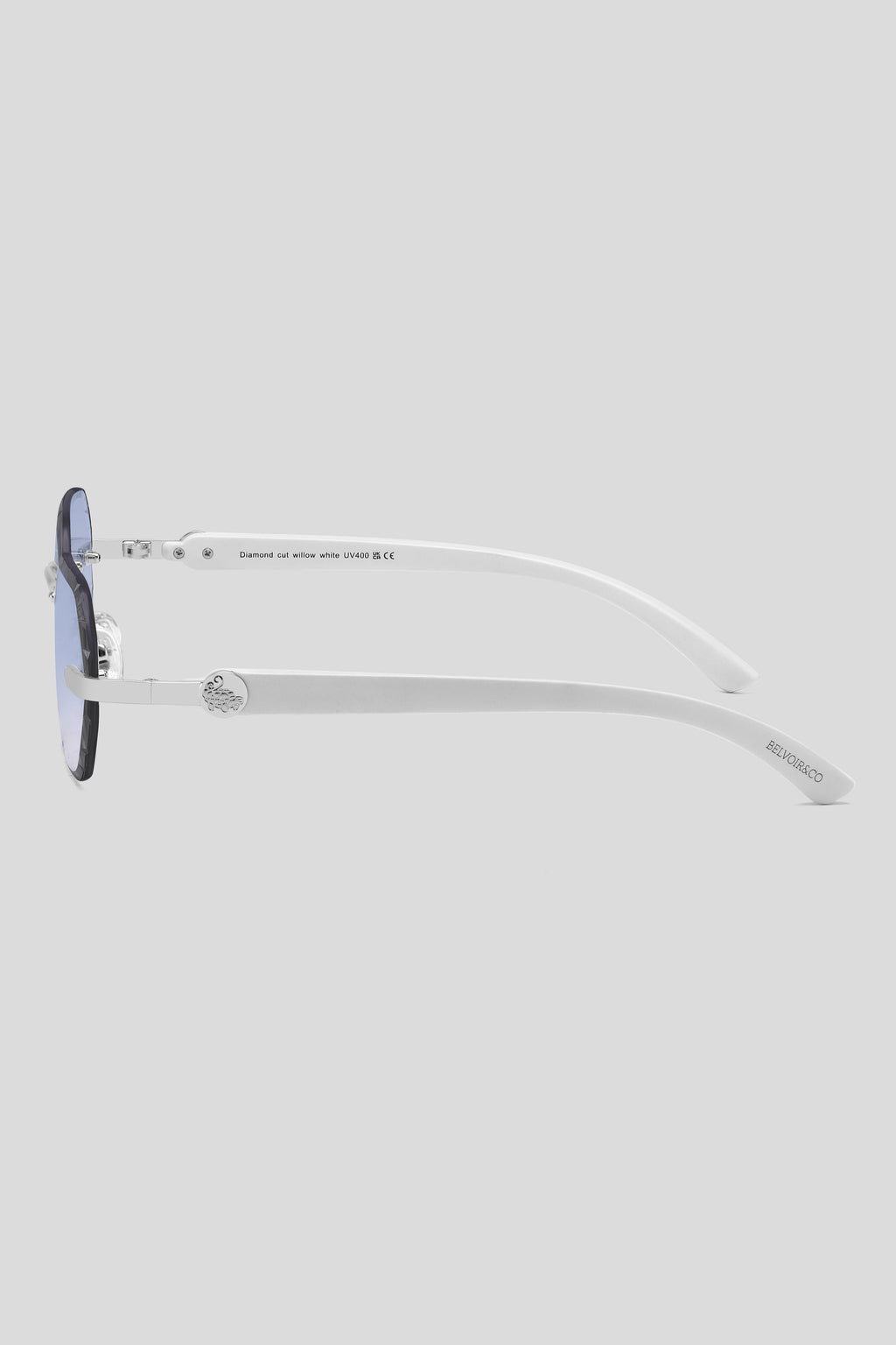 Diamond Cut Willow Ice Silver | White