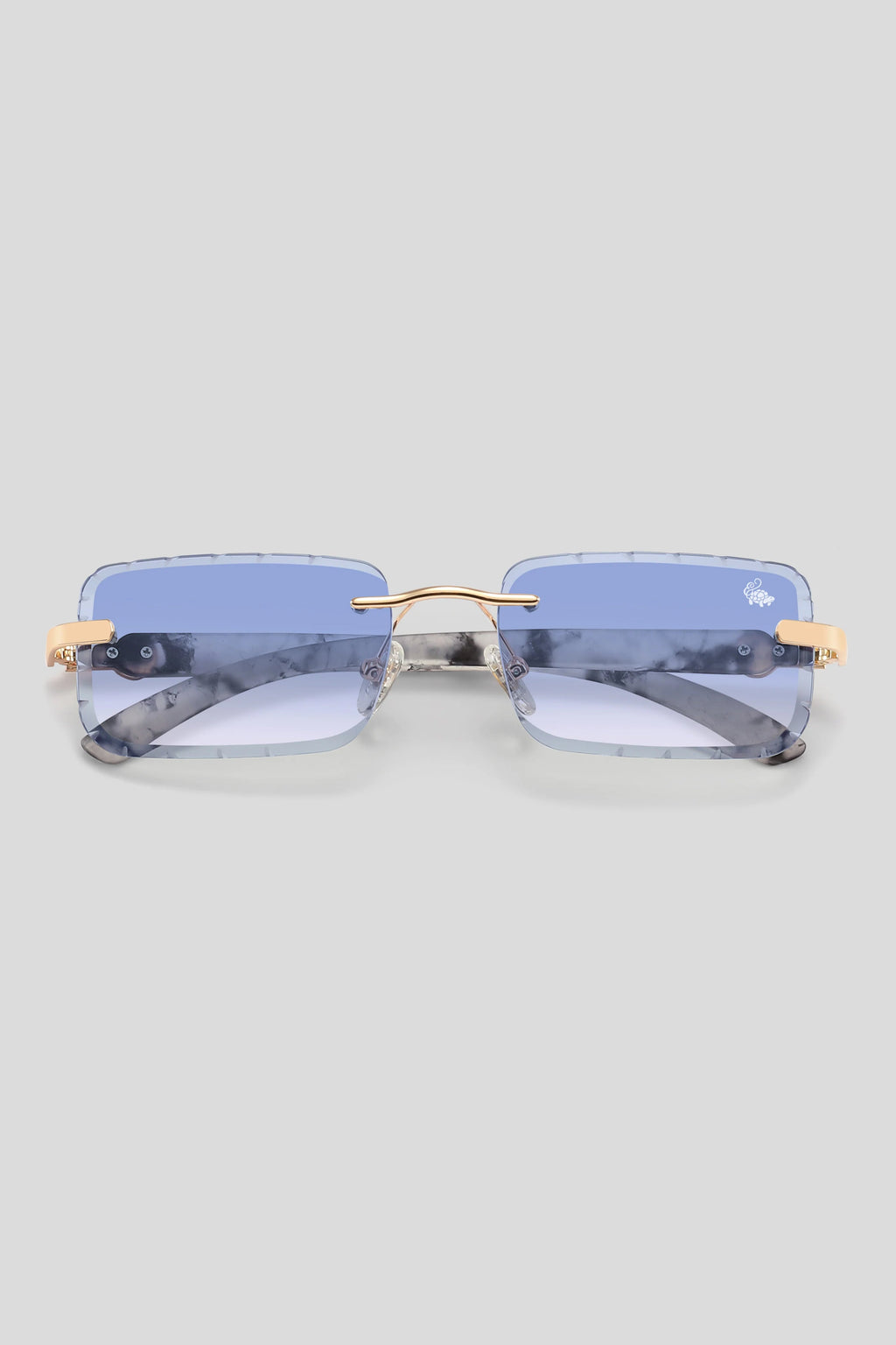 Diamond Cut Hampton White Marble | Blue