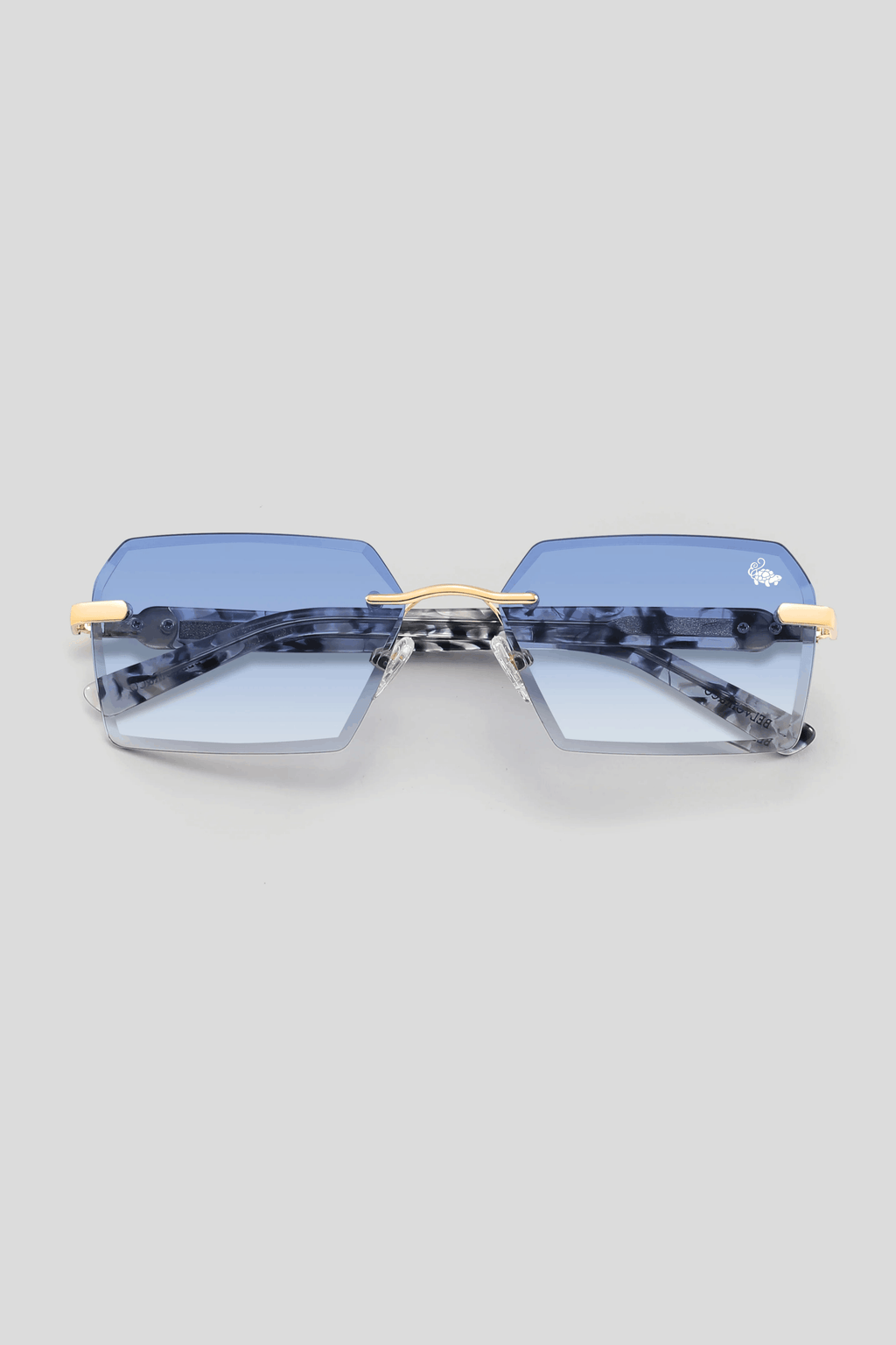 Kennedy White Marble Gold | Blue