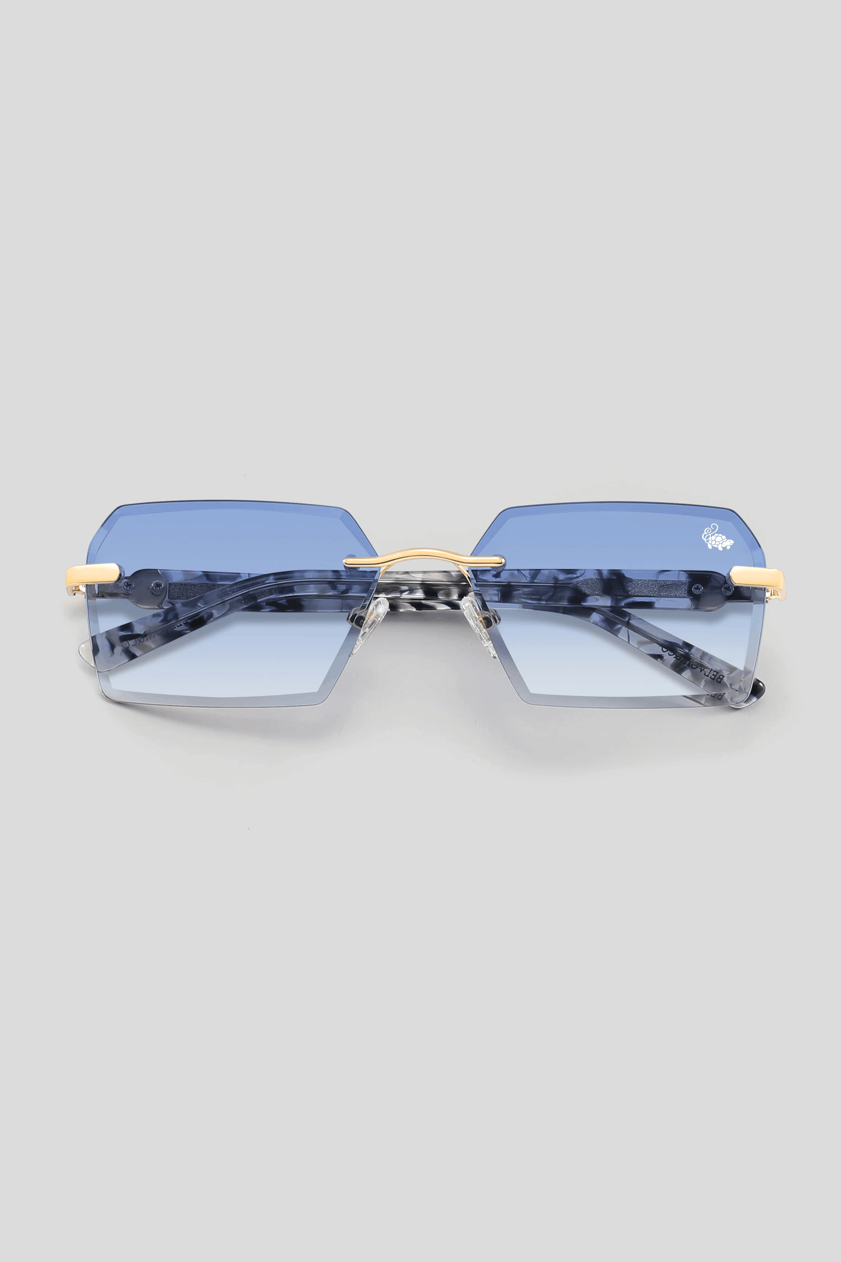 Kennedy White Marble Gold | Blue