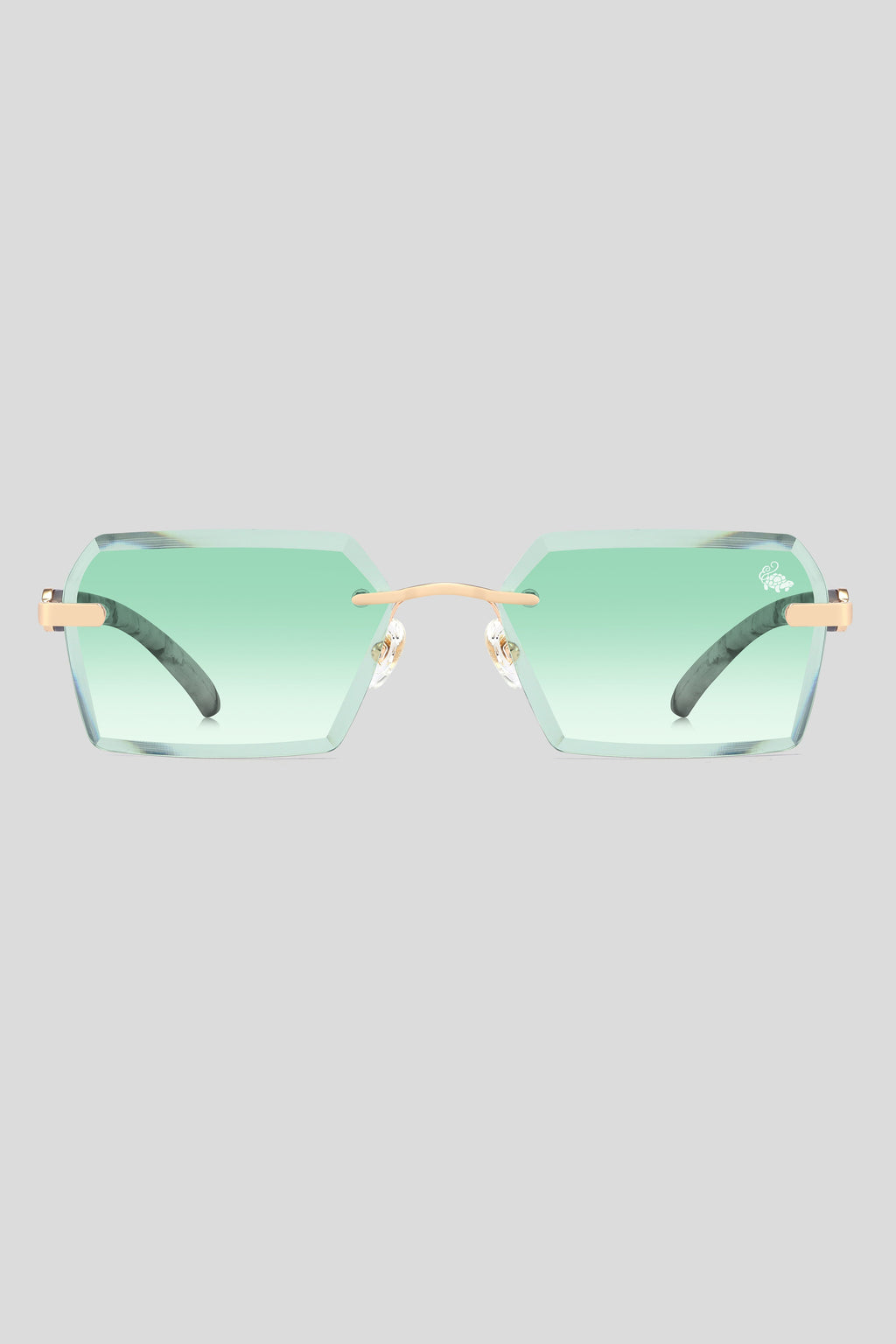 Kennedy White Marble Gold | Green