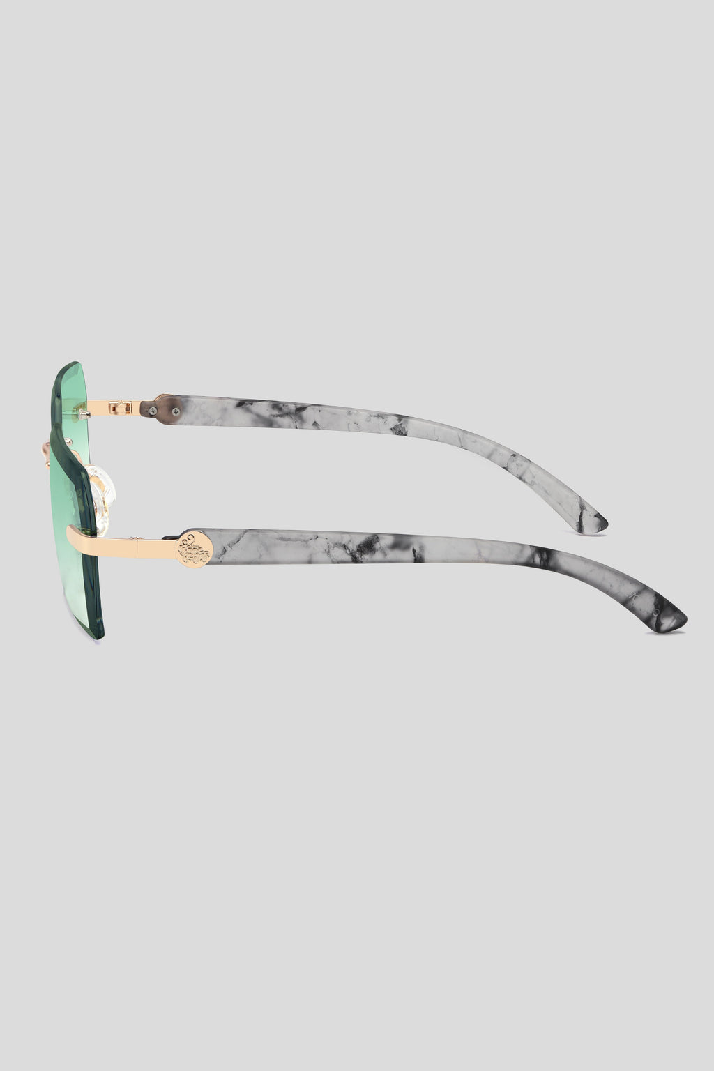 Kennedy White Marble Gold | Green