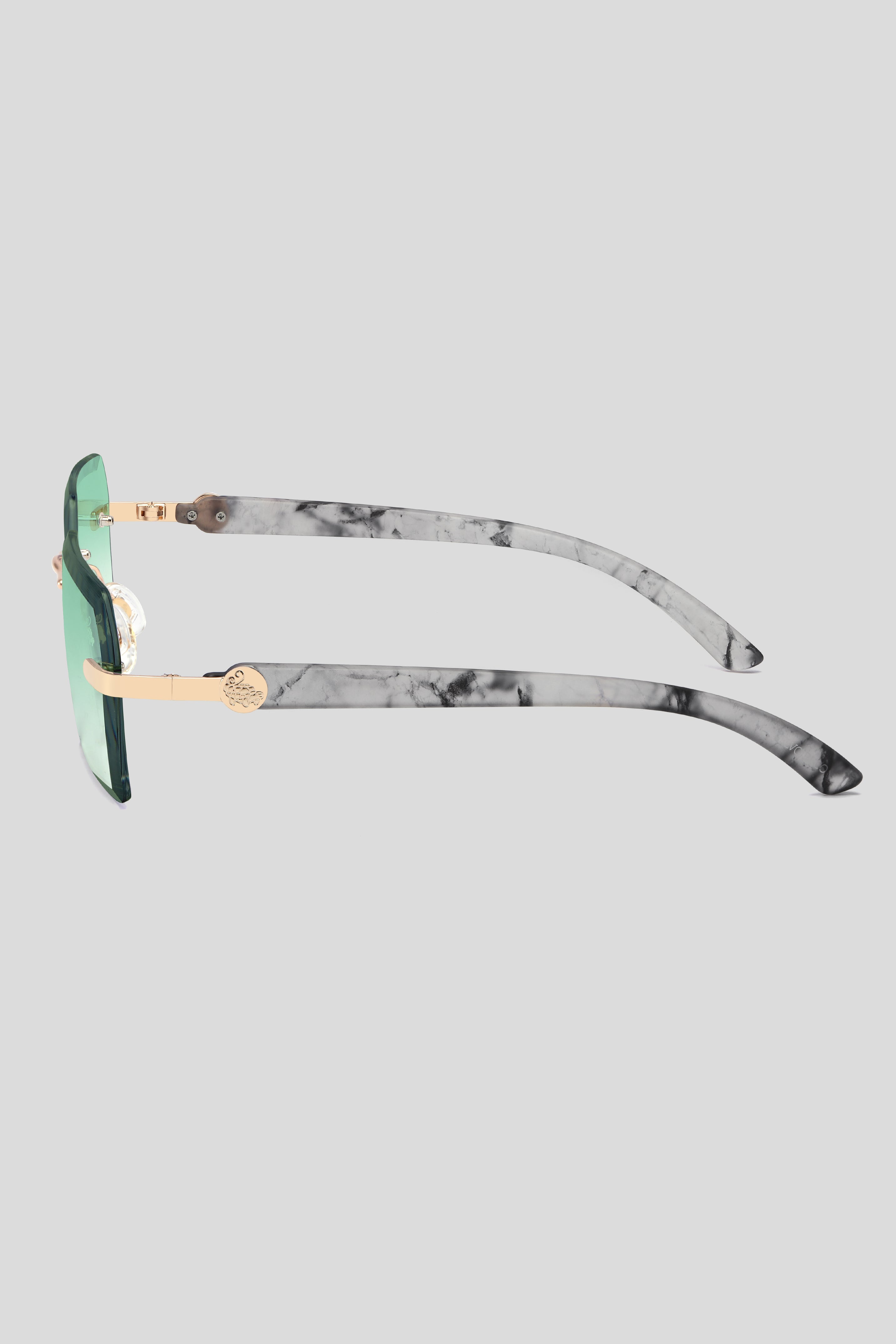 Kennedy White Marble Gold | Green