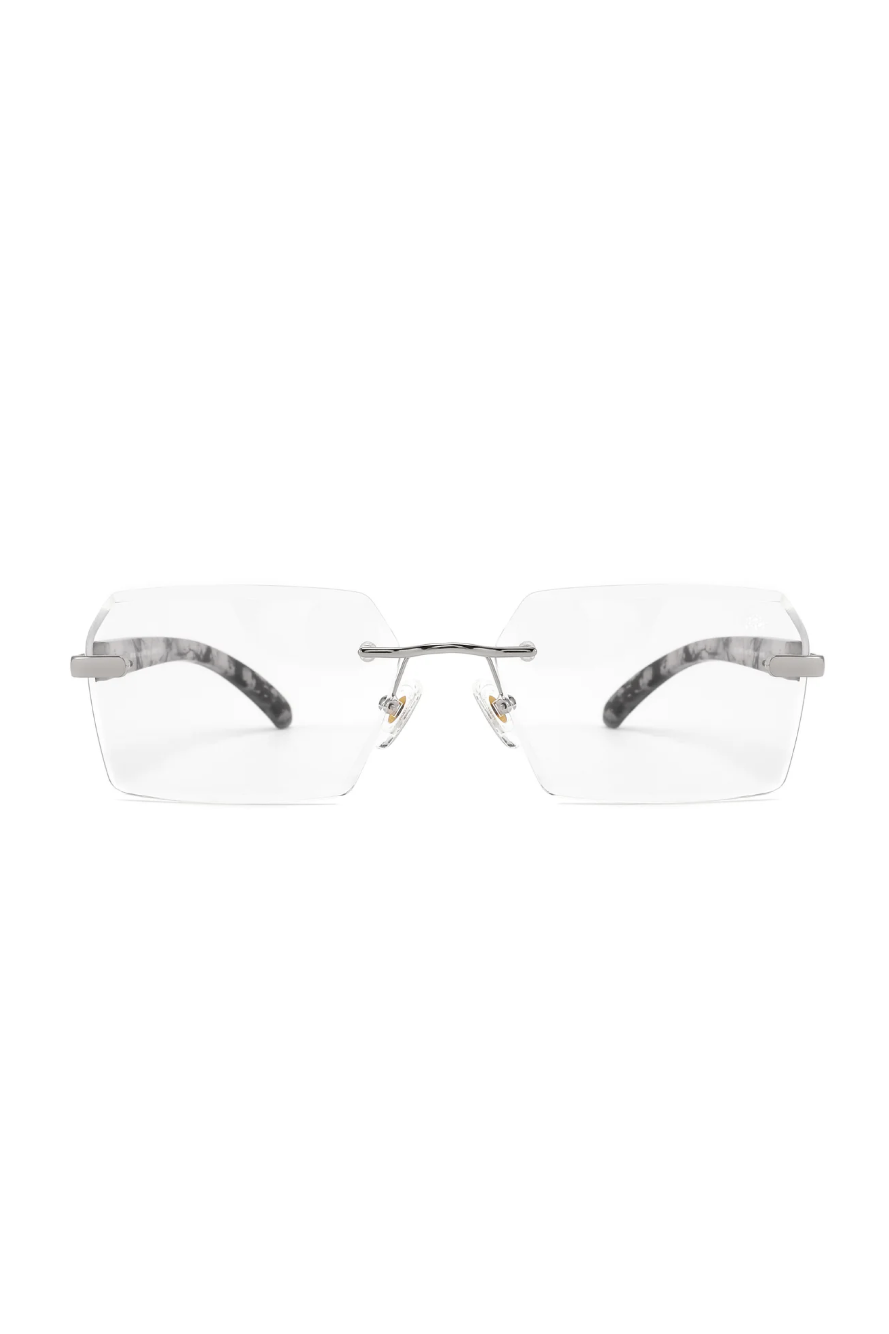 Kennedy White Marble Silver | Anti Blue