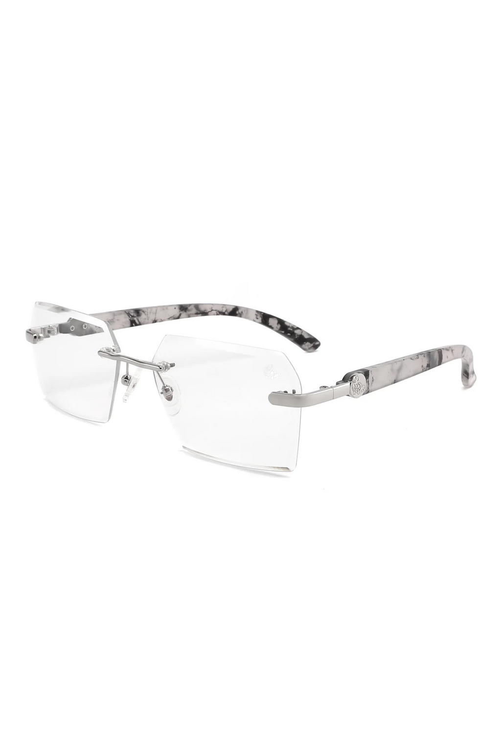 Kennedy White Marble Silver | Anti Blue