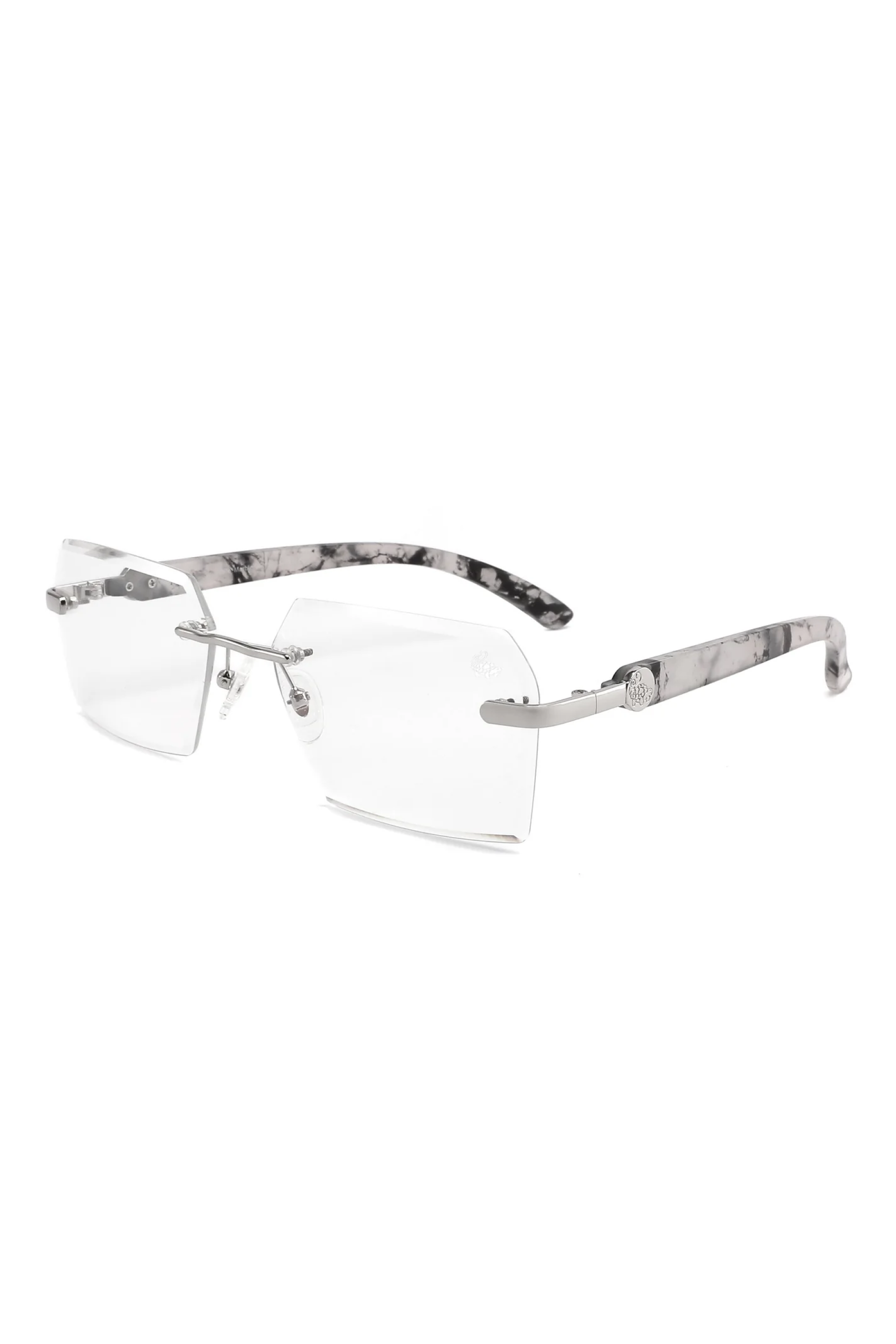 Kennedy White Marble Silver | Anti Blue