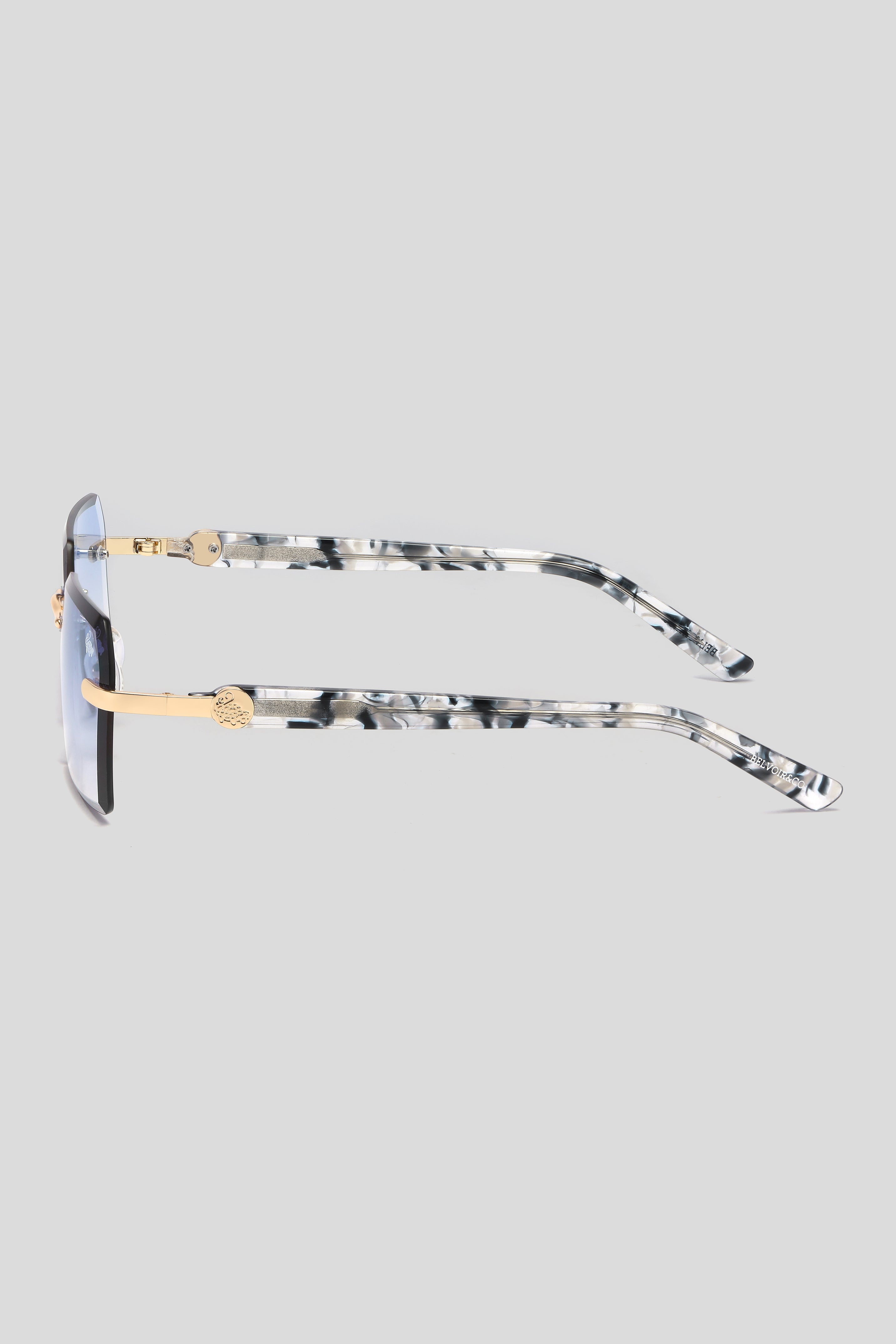 Kennedy White Marble Gold | Blue