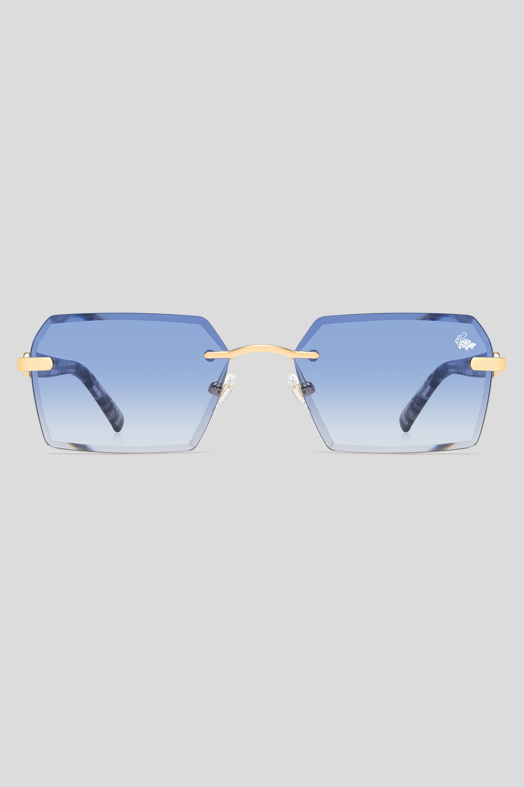 Kennedy White Marble Gold | Blue