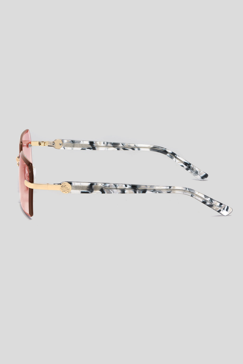 Kennedy White Marble Gold | Burnt Red