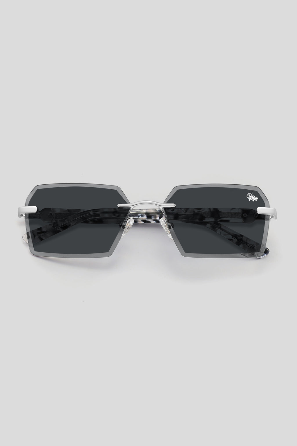 Kennedy White Marble Silver | Black