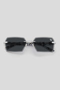 Kennedy White Marble Silver | Black