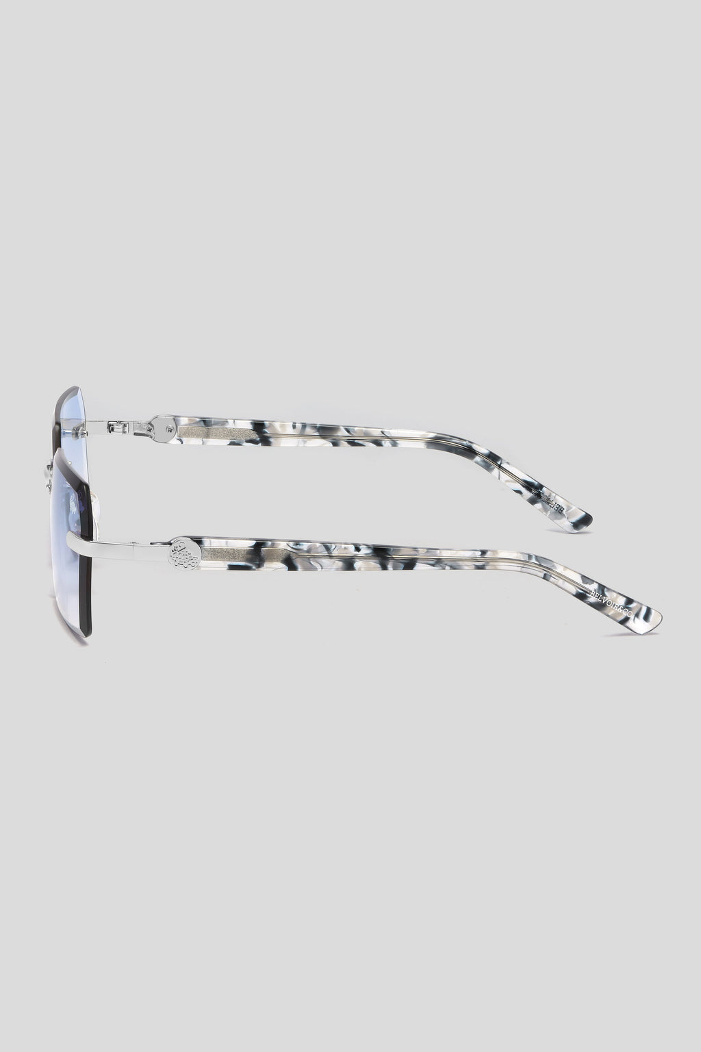 Kennedy White Marble Silver | Blue