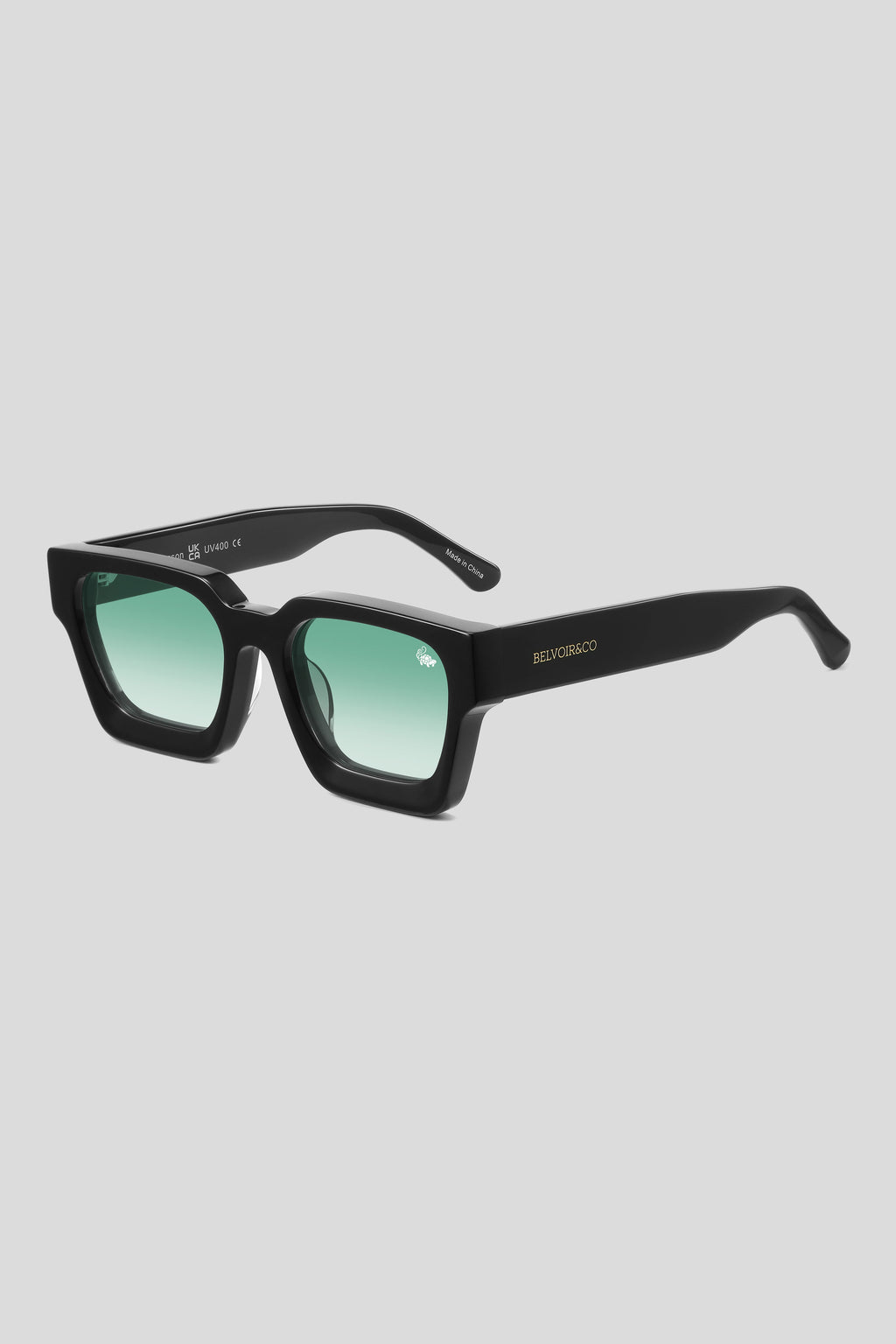 Larsson Gloss Black | Green