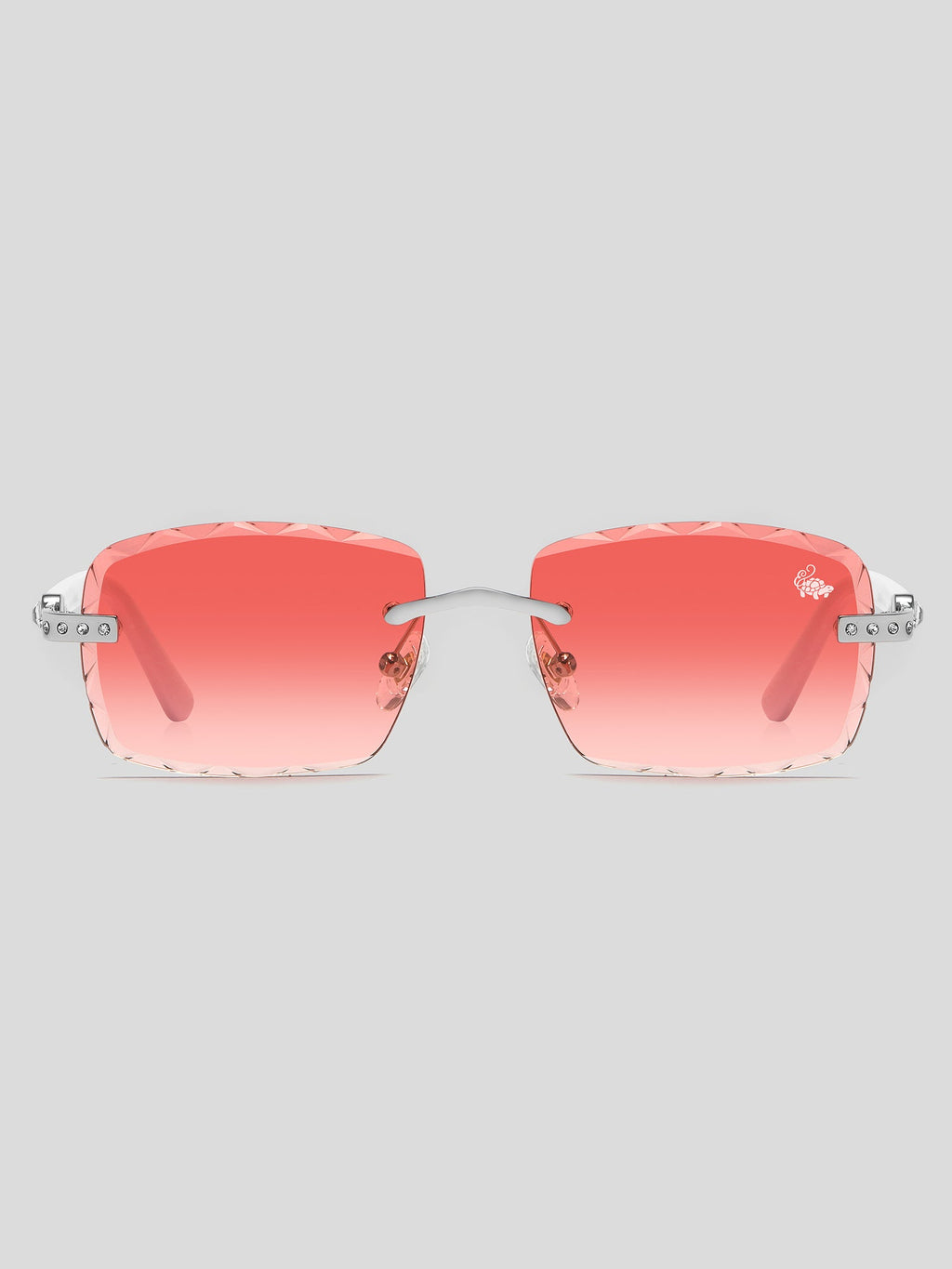 Palmeira White Silver | Burnt Red