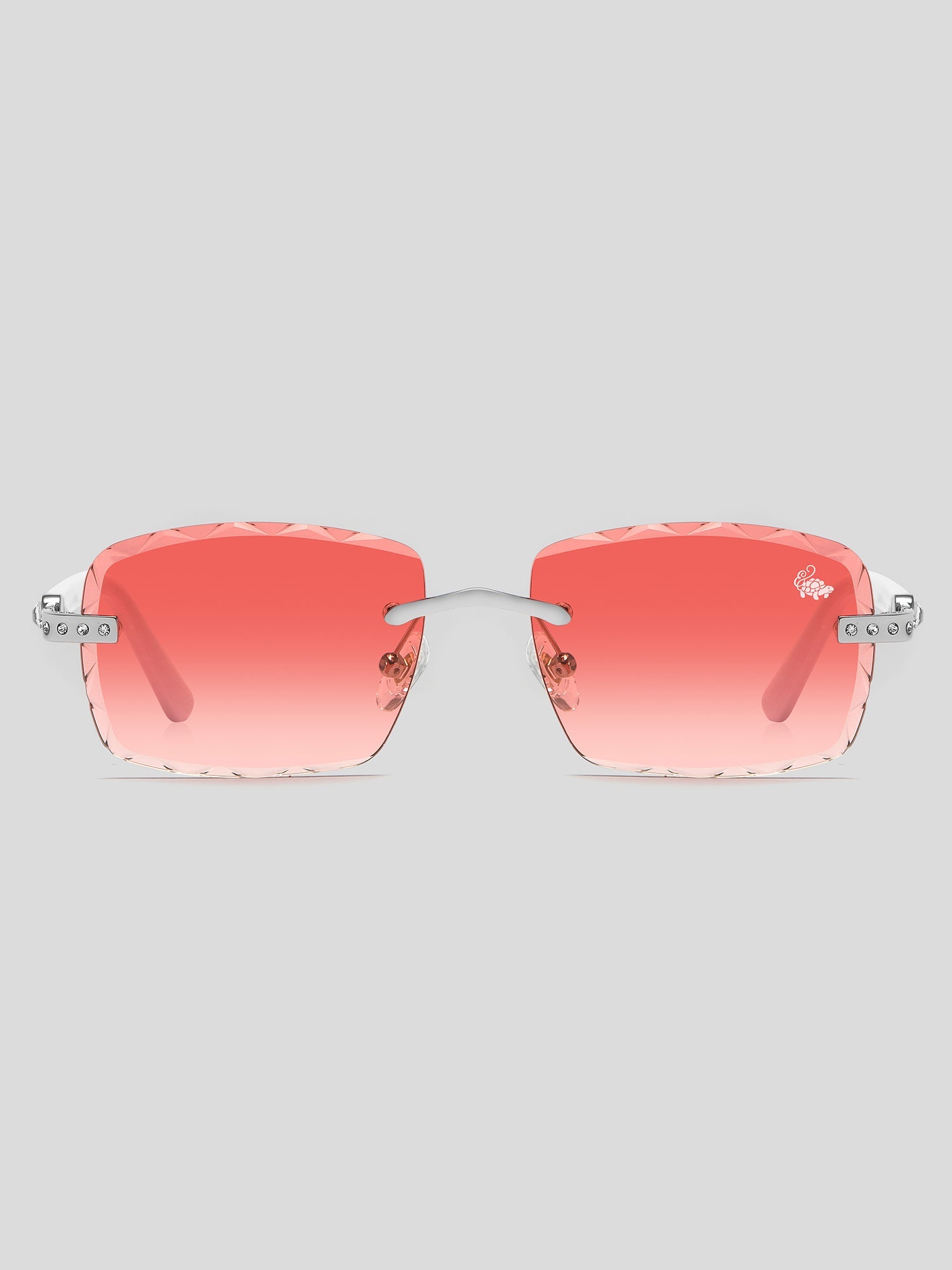 Palmeira White Silver | Burnt Red