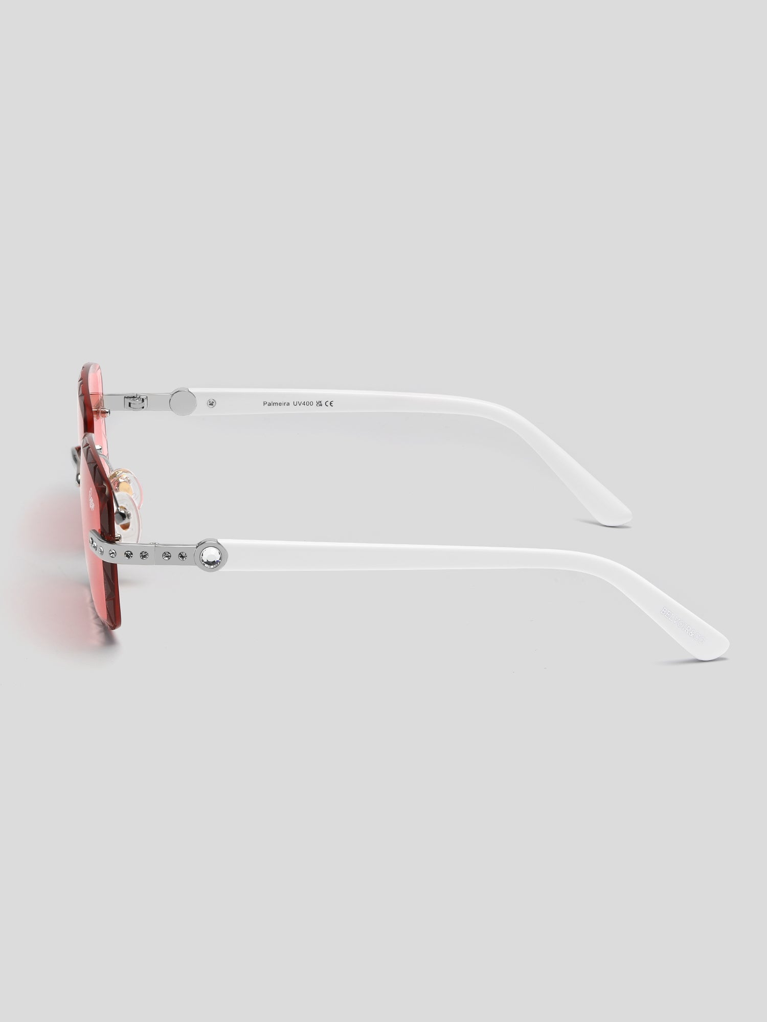 Palmeira White Silver | Burnt Red