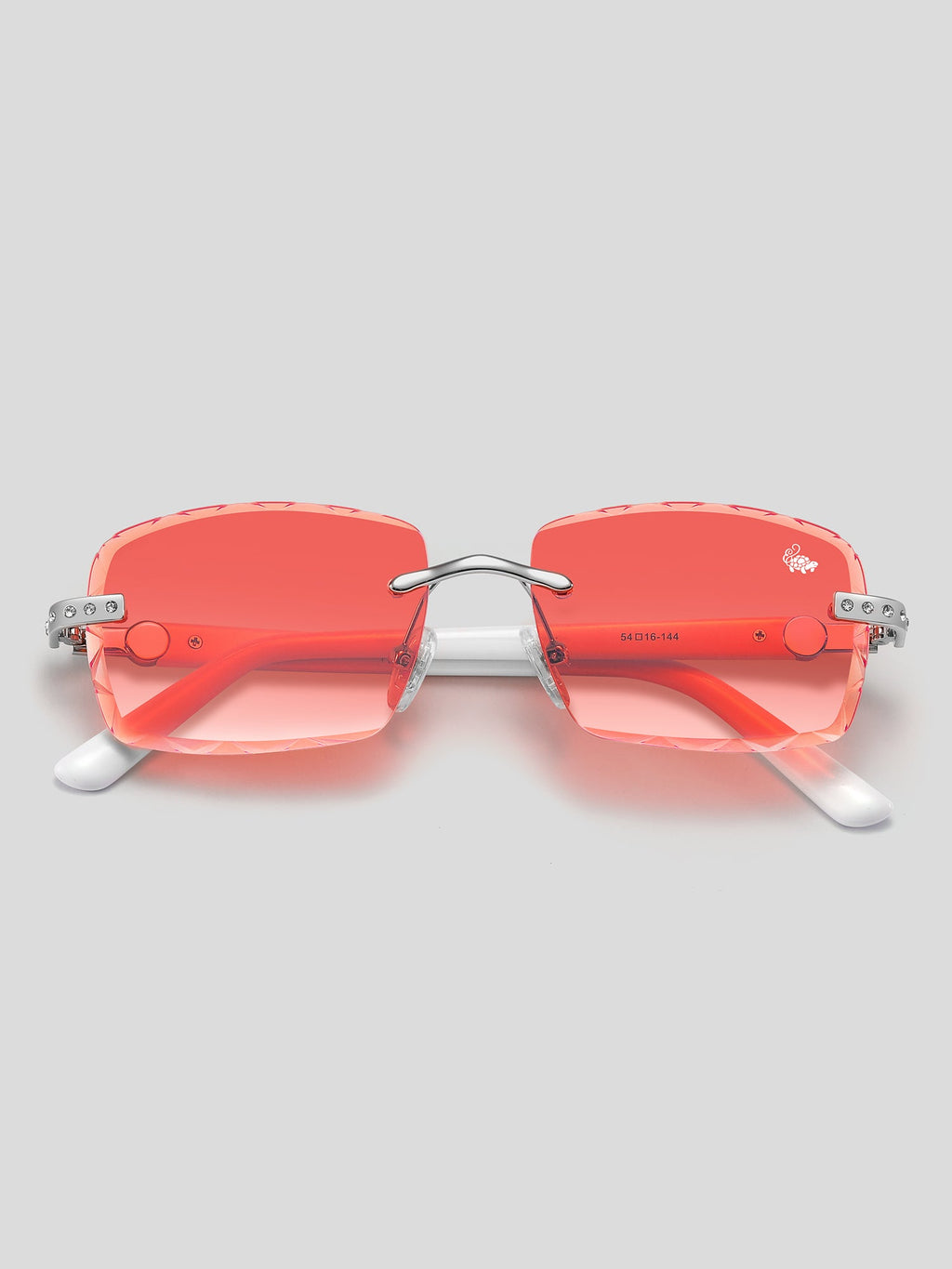 Palmeira White Silver | Burnt Red